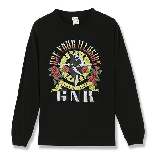 ガンズ・アンド・ローゼズ / Use Your illusion ロングスリーブ Tシャツ【LS Tee/Black】