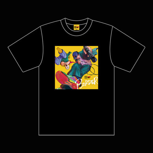 WurtS / SAKAMOTO DAYS × WurtS Tee【Black】【缶バッジ＋サテンステッカー付】