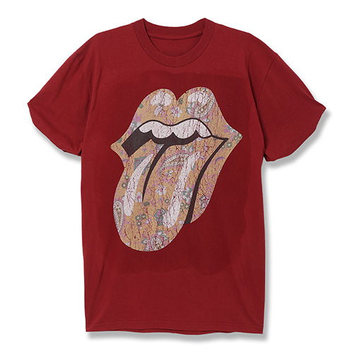 ザ・ローリング・ストーンズ / Paisley Classic Tongue Vintage Cuffed Sleeve Tee