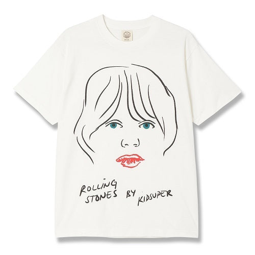 ザ・ローリング・ストーンズ / KidSuper Studio Mick Face Tee Natural
