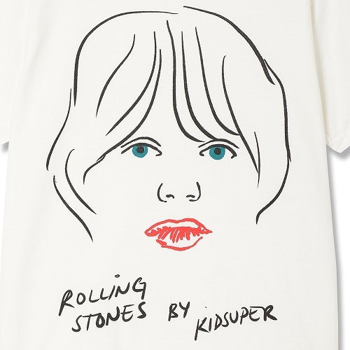 ザ・ローリング・ストーンズ / KidSuper Studio Mick Face Tee Natural