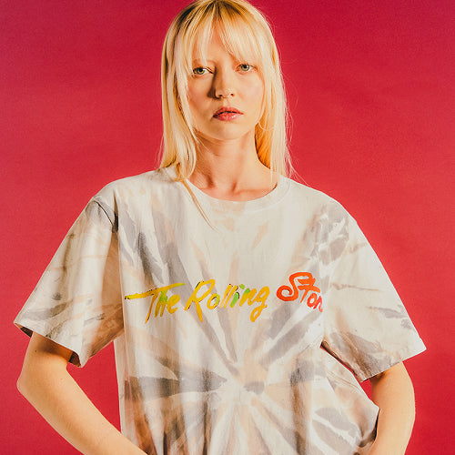 ザ・ローリング・ストーンズ / RS No,9 Harajuku【The Rolling Stones Stone Tongue Logo Graphic Back Print Tie Dye T-Shirt】