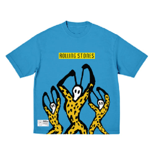 ザ・ローリング・ストーンズ / RS No,9 Harajuku【The Rolling Stones Blue Jumbo Graphic Print T-Shirt】