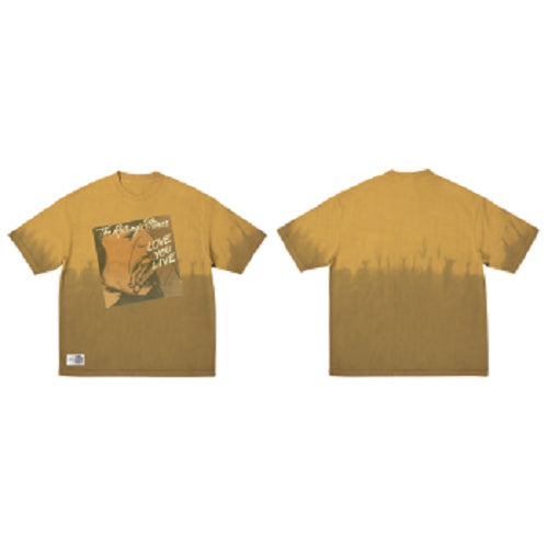 ザ・ローリング・ストーンズ / RS No,9 Harajuku【The Rolling Stones Brown Graphic Print Tie Dye T-Shirt】