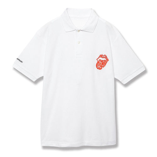 ザ・ローリング・ストーンズ / RS No,9 Harajuku【The Rolling Stones Embroidered Polo】【White】