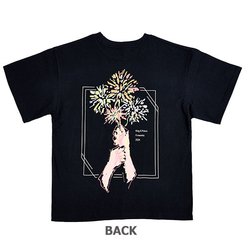King & Prince / King & Princeとうちあげ花火 イラストTシャツ / 黒【事前オンライン販売 第1期】