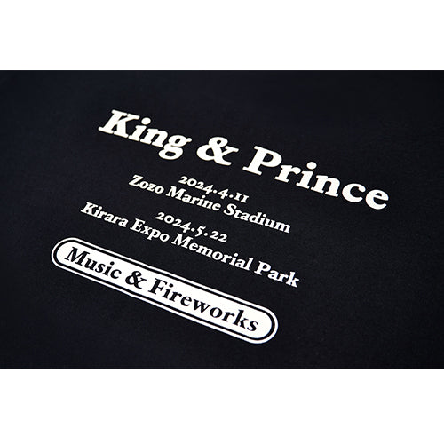 King & Prince / King & Princeとうちあげ花火 ロゴTシャツ / ネイビー【事前オンライン販売 第2期】