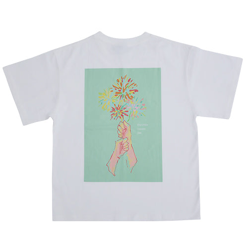 King & Prince / King & Princeとうちあげ花火 イラストTシャツ / 白【事前オンライン販売 第2期】