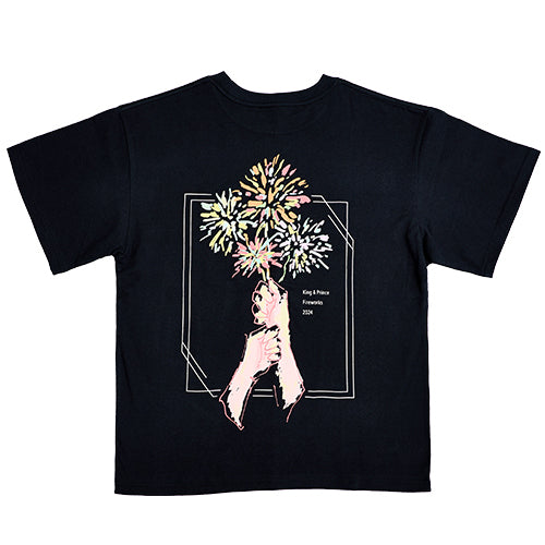 King & Prince / King & Princeとうちあげ花火 イラストTシャツ / 黒【事前オンライン販売 第2期】