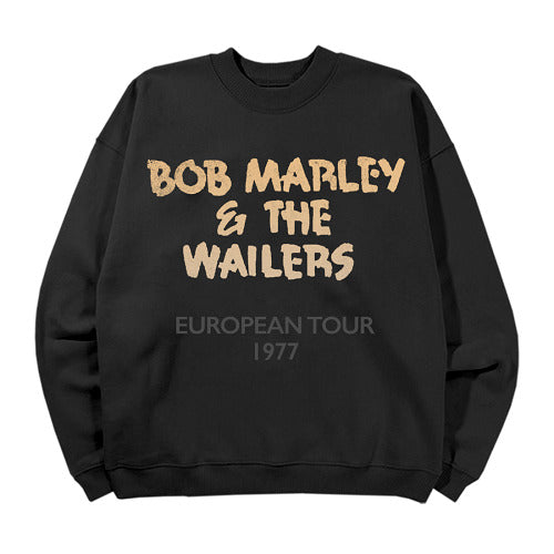 ボブ・マーリー / Bob Marley Pop Up Store【Bob Marley European Tour 1977 スウェット】【Black】