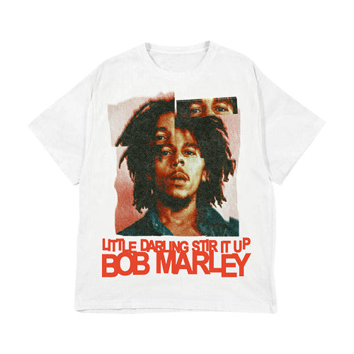 ボブ・マーリー / Bob Marley Pop Up Store【Bob Marley Little Darling Stir Up Tシャツ】【White】