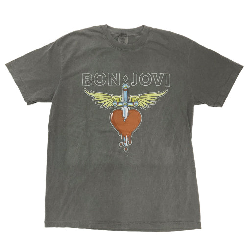 ボン・ジョヴィ / Heart and Dagger Big Logo Tee