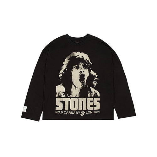 ザ・ローリング・ストーンズ / RS No,9 Harajuku【The Rolling Stones Mick Jagger Boxy Fit Long Sleeve T-Shirt】
