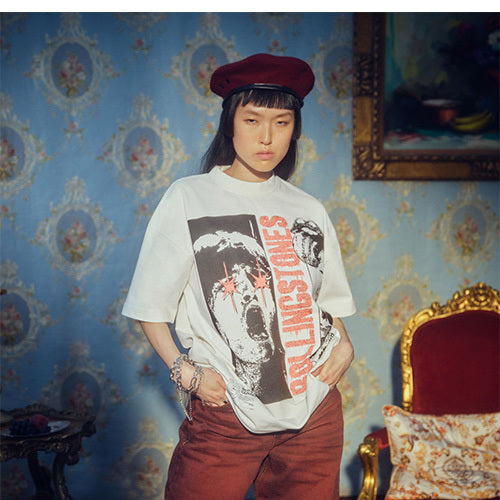 ザ・ローリング・ストーンズ / RS No,9 Harajuku【The Rolling Stones White Graphic Tee】