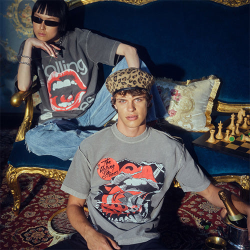 ザ・ローリング・ストーンズ / RS No,9 Harajuku【The Rolling Stones Eras Collage Tongue Inverted Tee】