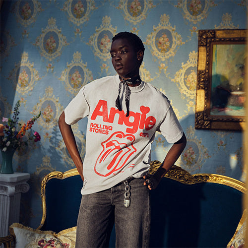 ザ・ローリング・ストーンズ / RS No,9 Harajuku【The Rolling Stones Angie Inverted White Tee】