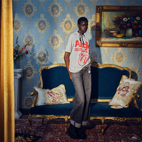 ザ・ローリング・ストーンズ / RS No,9 Harajuku【The Rolling Stones Angie Inverted White Tee】