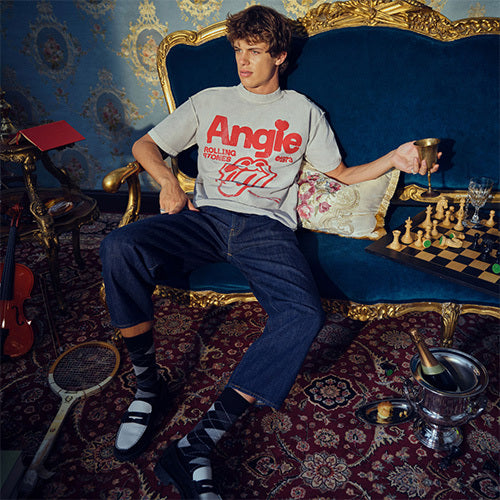 ザ・ローリング・ストーンズ / RS No,9 Harajuku【The Rolling Stones Angie Inverted White Tee】