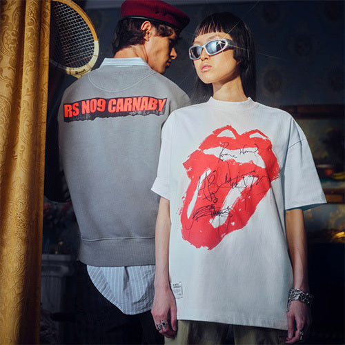 ザ・ローリング・ストーンズ / RS No,9 Harajuku【The Rolling Stones Womens Signature Lick Embroidered Tee】