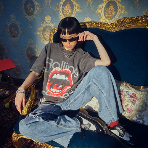 ザ・ローリング・ストーンズ / RS No,9 Harajuku【The Rolling Stones Screaming Stones Inverted Tee】