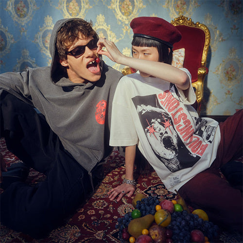 ザ・ローリング・ストーンズ / RS No,9 Harajuku【The Rolling Stones Eras Collage Tongue Hoodie】