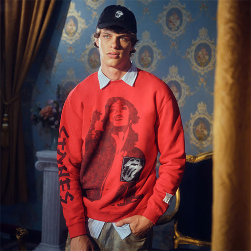 ザ・ローリング・ストーンズ / RS No,9 Harajuku【The Rolling Stones Jagger Red Crewneck Sweat】