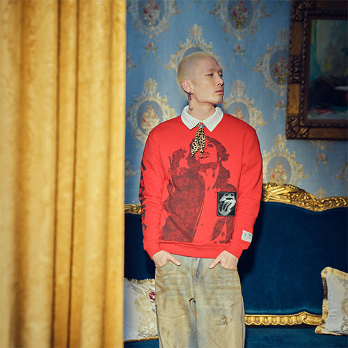 ザ・ローリング・ストーンズ / RS No,9 Harajuku【The Rolling Stones Jagger Red Crewneck Sweat】