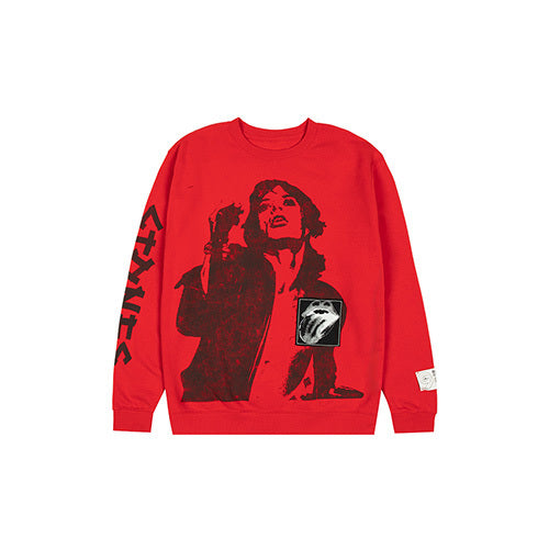 ザ・ローリング・ストーンズ / RS No,9 Harajuku【The Rolling Stones Jagger Red Crewneck Sweat】