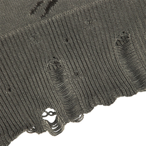 ザ・ローリング・ストーンズ / RS No,9 Harajuku【The Rolling Stones Urban Jungle Distressed Intarsia Sweater】