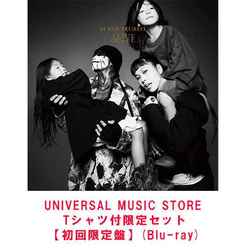 AI / 25th THE BEST - ALIVE【初回限定盤】【UNIVERSAL MUSIC STORE Tシャツ付限定セット】【CD】【+Blu-ray】【+GOODS】