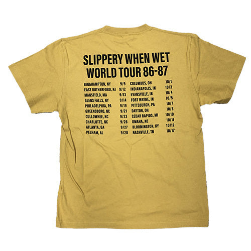 ボン・ジョヴィ / Bon Jovi Pop Up Store 2024 Slippery When Wet Tee【Yellow】