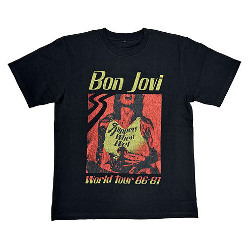 ボン・ジョヴィ / Bon Jovi Pop Up Store 2024 Slippery When Wet Tee【Black】