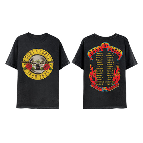 ガンズ・アンド・ローゼズ / Guns N' Roses Japan 2025 Bullet Logo Tour 2025 T-Shirt