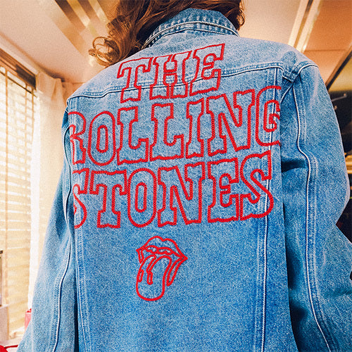 ザ・ローリング・ストーンズ / RS No,9 Harajuku【The Rolling Stones Embroidered Washed Denim Jacket】