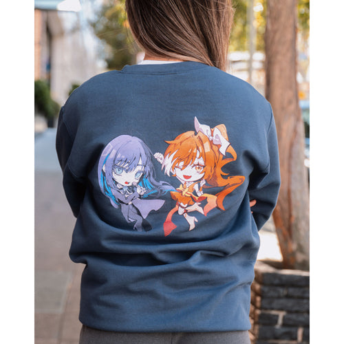 Ado / Crunchyroll x Ado - Hime & Ado Crew Sweatshirt - Exclusive
