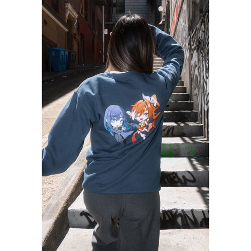 Ado × Crunchyroll XL スウェット Tシャツ XL Ado / Crunchyroll x Ado - Hime & Ado Crew Sweatshirt - Exclusive