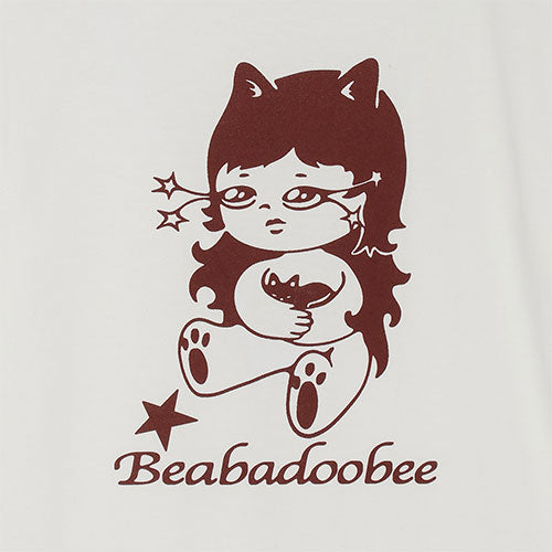ビーバドゥービー / Beabadoobee Pop Up Store 2025 Beabadoobee Back Neck Logo S/S Tee【White】【グッズ】