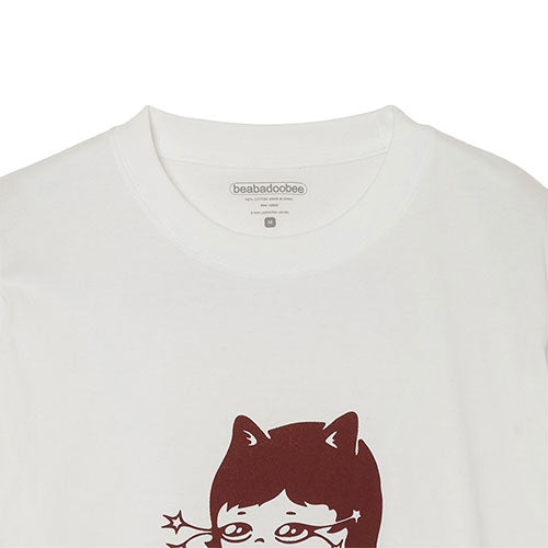 ビーバドゥービー / Beabadoobee Pop Up Store 2025 Beabadoobee Back Neck Logo S/S Tee【White】【グッズ】