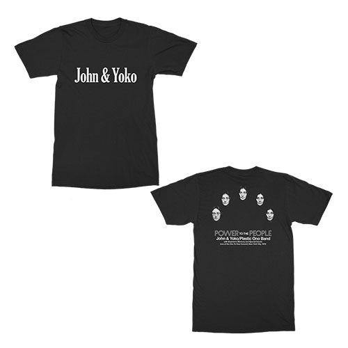 ジョン・レノン / John & Yoko S/S Tee Black【グッズ】