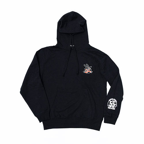 【受注販売】RCサクセション / RCサクセション＆忌野清志郎 55th Celebration POP-UP STORE ヒトハタウサギ × The Rolling Stones LONG HOODIE【BLACK】【グッズ】