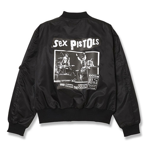 セックス・ピストルズ / Sex Pistols Pop Up 2025 MA1 Jacket【Black