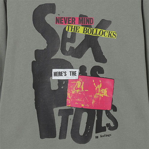 セックス・ピストルズ / Sex Pistols Pop Up 2025 Big Logo Sweatshirt【Khaki】【グッズ】