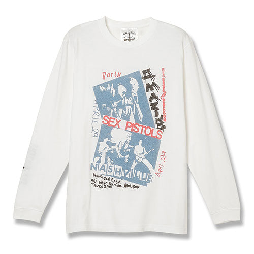 セックス・ピストルズ / Sex Pistols Pop Up 2025 Band L/S T-Shirt【White】【グッズ】