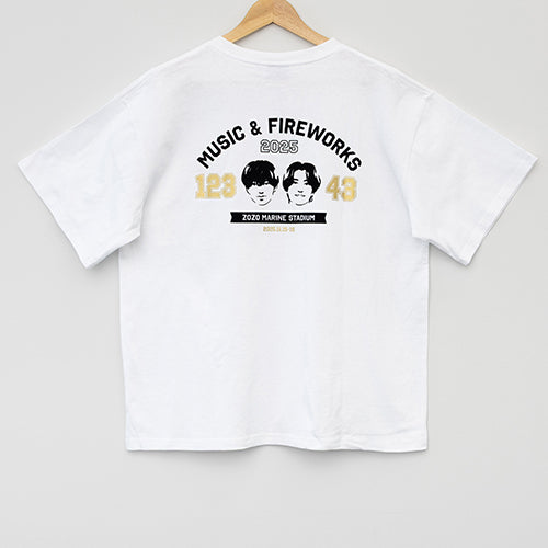 King & Prince / ミュージック＆ファイヤーワークスTシャツ ホワイト【King & Princeとうちあげ花火2025】【事後販売】
