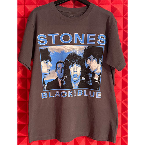ザ・ローリング・ストーンズ / RS No,9 Harajuku The Rolling Stones Black And Blue Band Graphic T-Shirts Charcoal【グッズ】