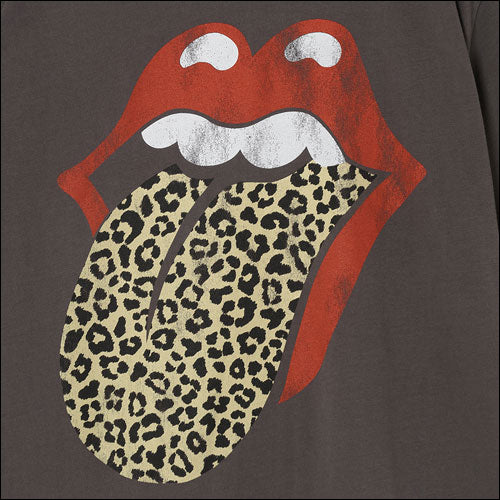 ザ・ローリング・ストーンズ / RS No,9 Harajuku Leopard Tongue T-Shirt Charcoal【グッズ】