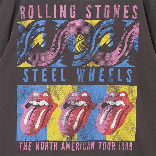 ザ・ローリング・ストーンズ / RS No,9 Harajuku Steel Wheels T-Shirt Charcoal【グッズ】