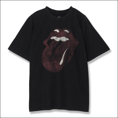 ザ・ローリング・ストーンズ / RS No,9 Harajuku Vintage Tongue Washed III T-Shirt Black【グッズ】