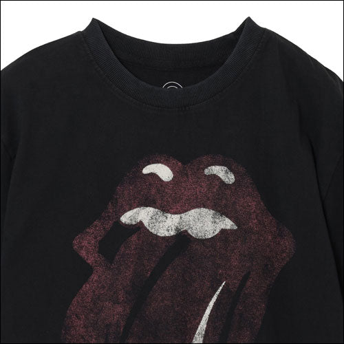 ザ・ローリング・ストーンズ / RS No,9 Harajuku Vintage Tongue Washed III T-Shirt Black【グッズ】