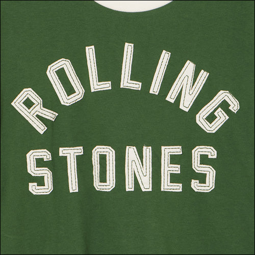 ザ・ローリング・ストーンズ / RS No,9 Harajuku Stones Varsity Chenille Applique T-Shirt Green【グッズ】